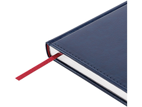 Ежедневник недатированный А4 Sidney Nebraska, синий (серебряный обрез) - рис 4.