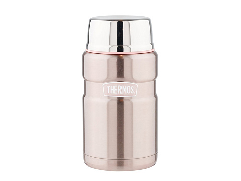 Термос из нерж. стали с ложкой тм THERMOS SK3020ST 0,7L, стальной