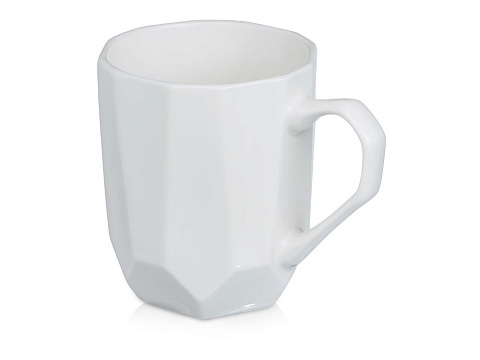 Кружка с гранями Amery, 310мл, белый глянцевый