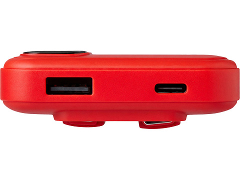 Внешний аккумулятор со встроенными кабелями Фрэйм, 10000мач, красный - рис 2.