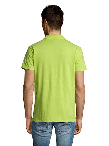 Рубашка поло мужская Summer 170, зеленое яблоко - рис 7.