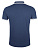 Рубашка поло мужская Pasadena Men 200 с контрастной отделкой, темно-синяя с белым - миниатюра - рис 3.
