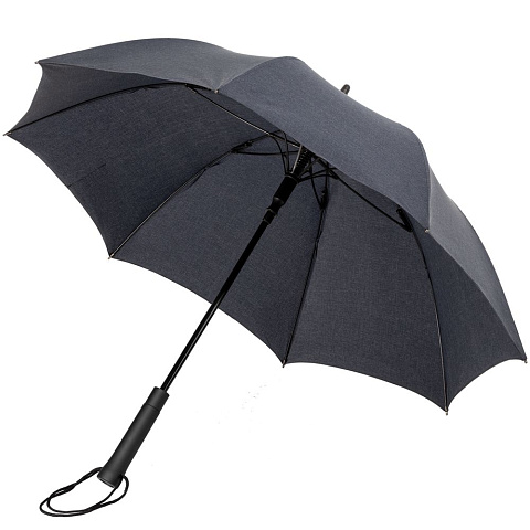 Зонт-трость rainVestment, темно-синий меланж - рис 3.