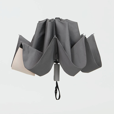 Зонт обратного сложения Easyroll, серый - рис 8.