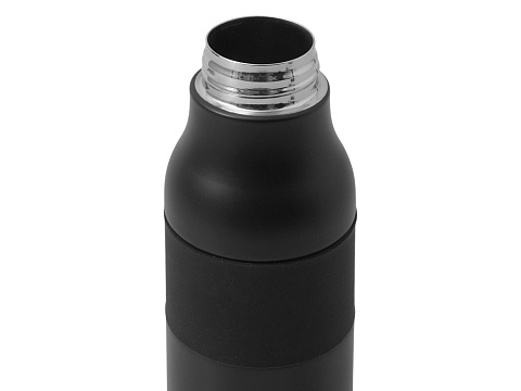 Вакуумная термобутылка с карабином Saddle, 530 мл, черный - рис 3.