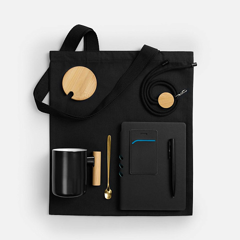 Набор Trait Office, черный с бирюзовым - рис 3.