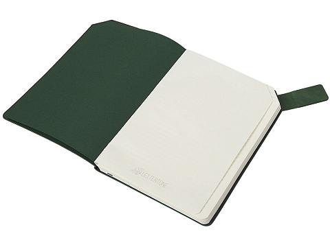 Блокнот А5 в гибкой обложке Chaplin, зеленый - рис 7.