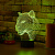 3D светильник Пума - миниатюра