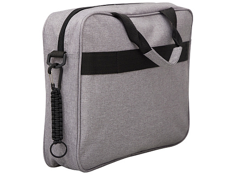 Брелок-веревочка Austere с карабином и кольцом, черный - рис 4.