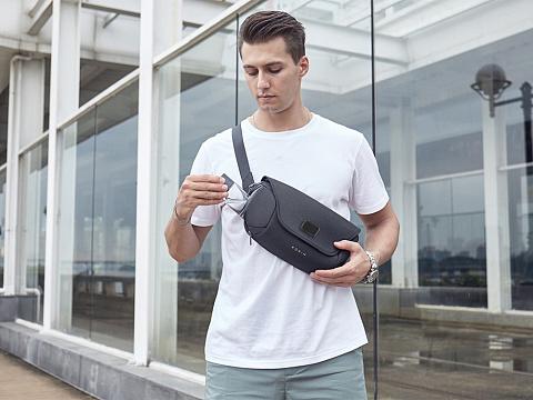 Антикражная сумка на пояс Clickpack, черный - рис 21.