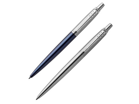 Набор из 2х ручек в подарочной коробке: Parker Jotter Essential, Royal Blue CT и Parker Jotter Essential, St. Steel СT - рис 2.