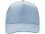 Бейсболка Poly 5-ти панельная 120гр, небесно-голубой - миниатюра - рис 2.