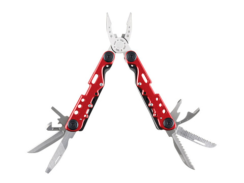 Мультитул Stinger, 105x40 мм, 13 функций, сталь, красно-серебристый, в комплекте нейлоновый чехол - рис 2.