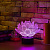 3D светильник Цветок лотоса - миниатюра