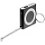 Брелок-фонарик с рулеткой Rule Tool, черный - миниатюра