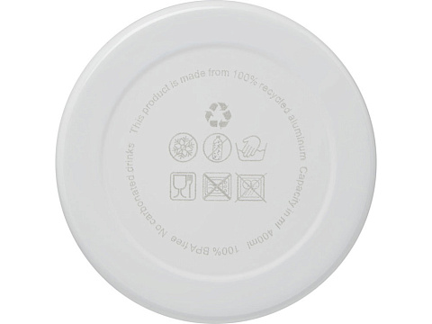 Бутылка для воды с карабином Oregon, объемом 400 мл, белый - рис 3.