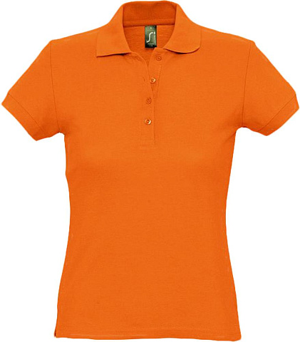 Рубашка поло женская Passion 170, оранжевая - рис 2.