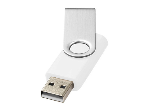 Флеш-карта Rotate USB 2.0 на 2 Гб, белый
