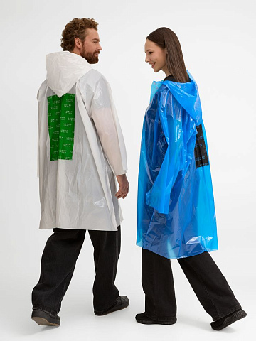 Дождевик-плащ CloudTime с печатью в один цвет на заказ - рис 17.