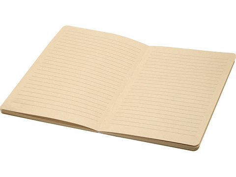 Блокнот из сахарного тростника и RPET А5 Liliana, натуральный/синий - рис 2.