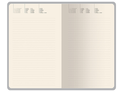 Ежедневник недатированный А5 Total beige с нашивкой, бежевый - рис 8.
