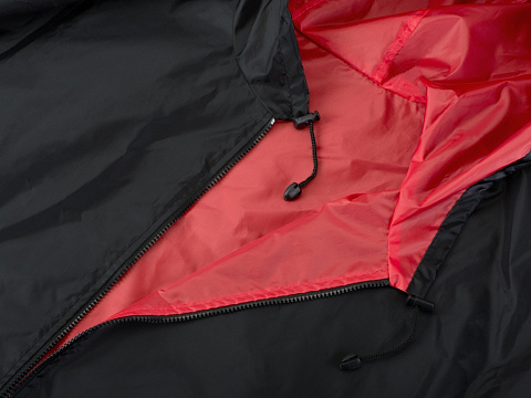 Дождевик Bi-color унисекс, красный/черный - рис 10.