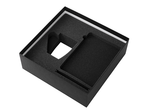 Подарочный набор с блокнотом С1, пластиковой ручкой и кружкой, фиолетовый - рис 3.