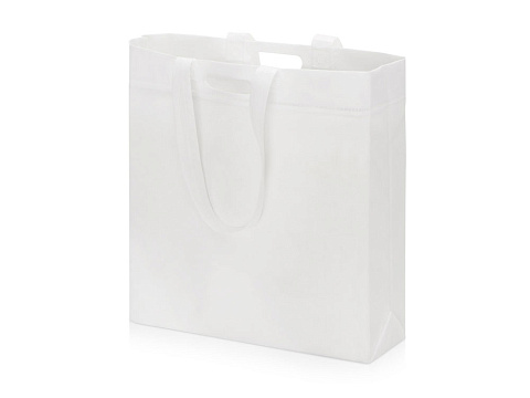 Сумка для покупок из спанбонда Ambit, 380*120*400 с ручкой 550/30 мм, белый