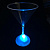 Светящийся бокал для мартини - миниатюра