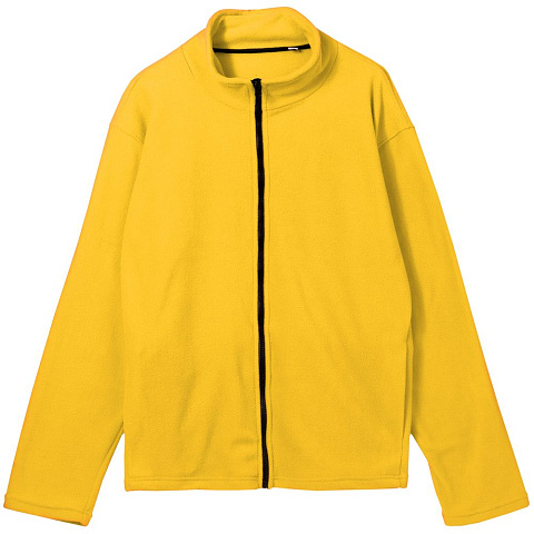 Куртка флисовая унисекс Manakin, желтая - рис 2.