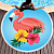 Покрывало пляжное Большой фламинго - миниатюра