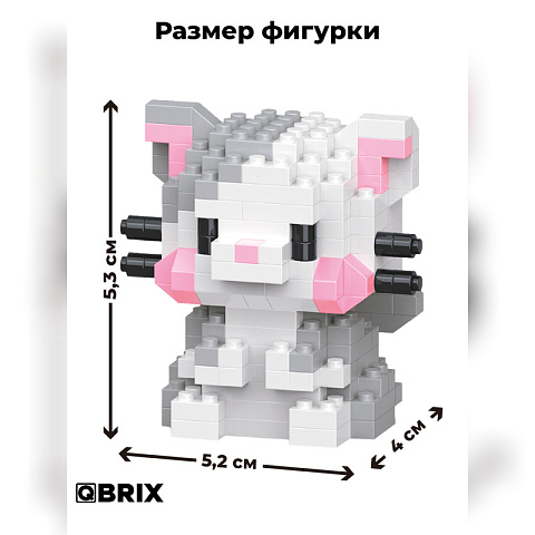Конструктор KIDS серия "Мини-блоки" Котик - рис 2.
