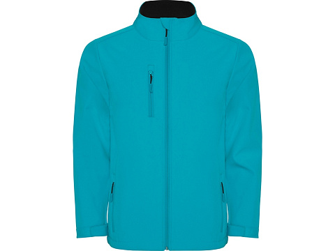 Куртка софтшелл Nebraska детская, аквамариновый