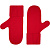 Варежки Yong, красные - миниатюра - рис 3.