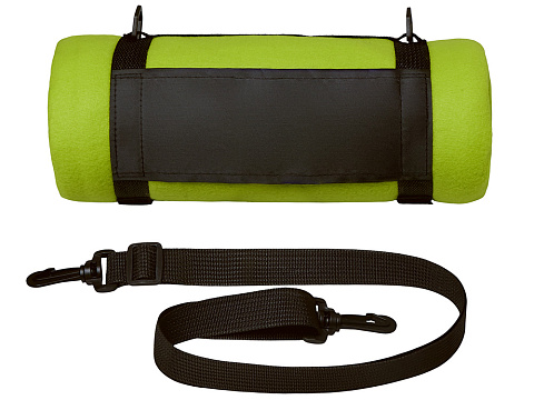 Плед Нежность с плечевым ремнем, зеленое яблоко - рис 5.