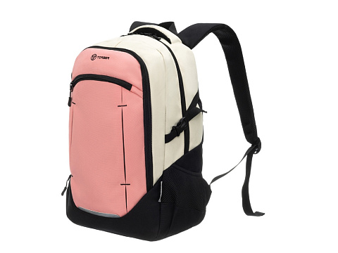 Рюкзак TORBER CLASS X, персиковый, 46 x 32 x 18 см + Мешок для сменной обуви в подарок! - рис 2.
