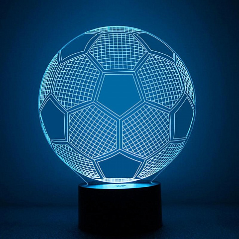 3D лампа Футбольный мяч - рис 2.