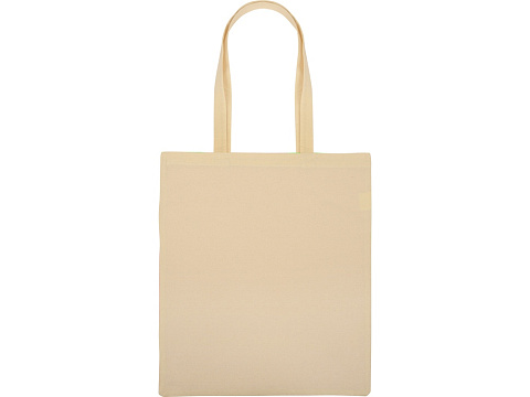 Сумка для шопинга Twin двухцветная из хлопка, 180 г/м2, зеленое яблоко/натуральный - рис 7.