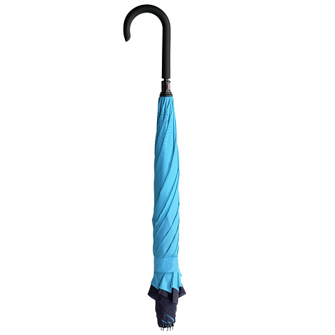 Зонт наоборот Style, трость, сине-голубой - рис 6.