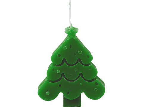 Свеча Елочка, зеленый - рис 2.