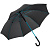 Зонт-трость с цветными спицами Color Style, бирюзовый - миниатюра - рис 3.