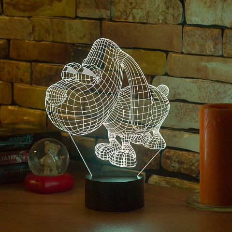 3D светильник Собака - рис 7.