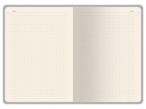 Бизнес-тетрадь А5 Pragmatic Contrast, 40 листов в клетку, белый с черным срезом - рис 4.