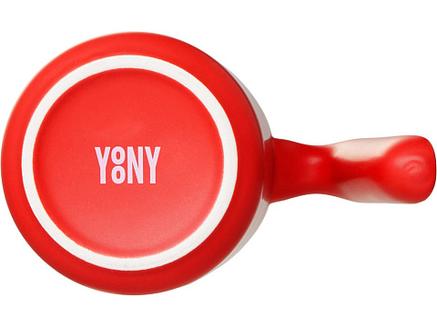 Кружка матовая с прямой ручкой Axio, 360 мл, красный - рис 6.