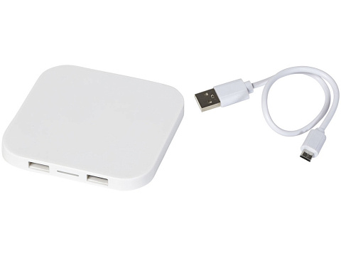 Беспроводное зарядное устройство-хаб Ozone, белый - рис 3.