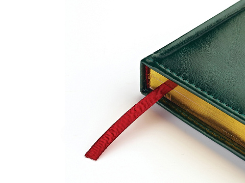 Ежедневник А5 датированный Sidney Nebraska 2026, зеленый (золотой обрез) - рис 4.