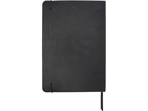 Набор Legato Elegance из блокнота формата А5 в твердой обложке и ручки-роллера, черный/белый - рис 3.