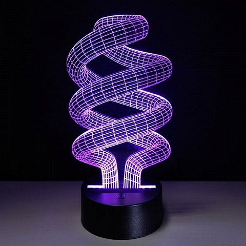 3D светильник Спираль