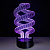 3D светильник Спираль - миниатюра