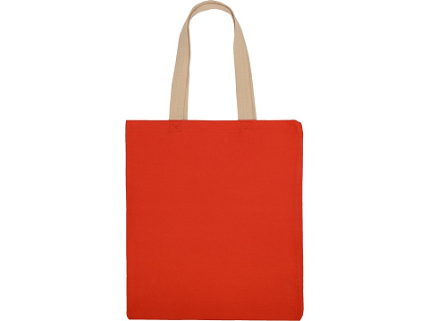 Сумка для шопинга Steady из хлопка с парусиновыми ручками, 260 г/м2, красный - рис 5.
